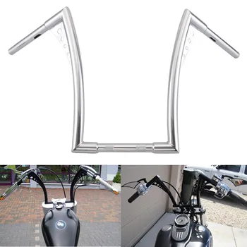 

Motorbike 1" Chrome 16" Ape Hanger Handlebar Hand Control Accessories For Harley Touring Glides Dyna Softail XL Models