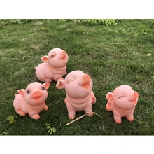 เหรียญของขวัญน่ารักรูปหมูเด็กเงินกล่องการ์ตูน PVC ป้องกันการตกโทรศัพท์ตกแต่ง Piggy Bank เด็กเดสก์...(China)