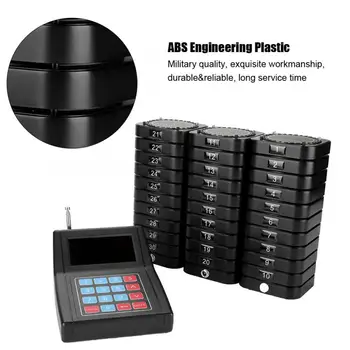 

Calling Pager Restaurant Wireless Pager Queuing Calling System + 30 Guest Pager Receiver Restaurant Calling System