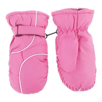 

Children Thick Warm Stitching Ski Gloves Fashion Waterproof Windproof Outdoor Kids Girls Boys Mittens Y4UB