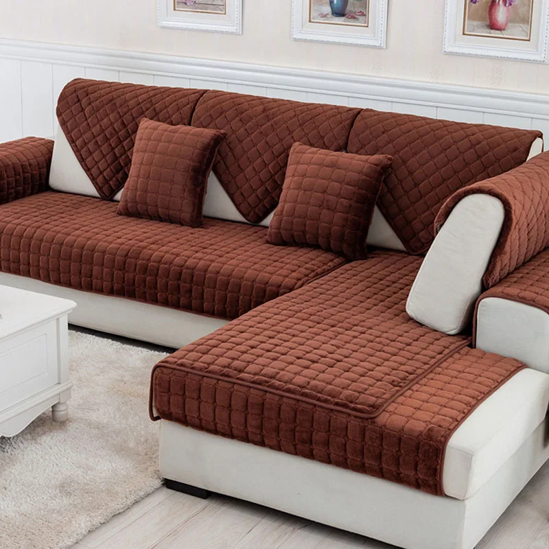 

Hot Sale Sofa Cover No Pilling Couch Cover Pet Dog Kids Mat Flannel Polyester Reversible Sofa Covers Protector for Living Room