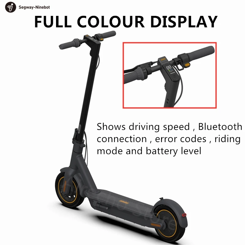 Top 2019 Original Ninebot MAX G30 Smart Electric Scooter Foldable Kickscooter 10" 30km/h 65km IPX5 Hoverboard Dual Brake Skateboard 1 Top 2019 Original Ninebot MAX G30 Smart Electric Scooter Foldable Kickscooter 10" 30km/h 65km IPX5 Hoverboard Dual Brake Skateboard 1
