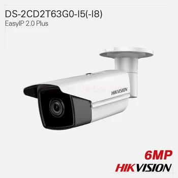 

Hikvision Original IP Camera DS-2CD2T63G0-I5 DS-2CD2T63G0-I8 EasyIP 2.0 Plus fixed lens 6MP H.265+ EXIR Bullet All-metal IP67