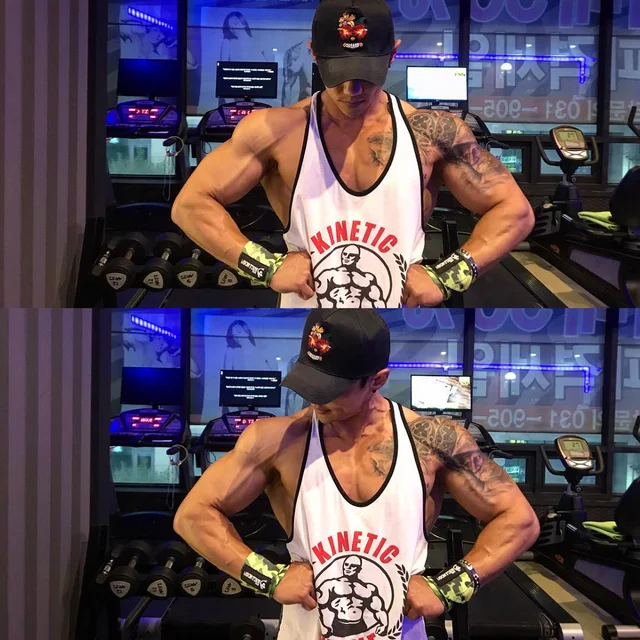 US $6.79 Body building Brand Tank Top Men Stringer Tank Top Fitness Singlet Sleeveless shirt Workout Man Und