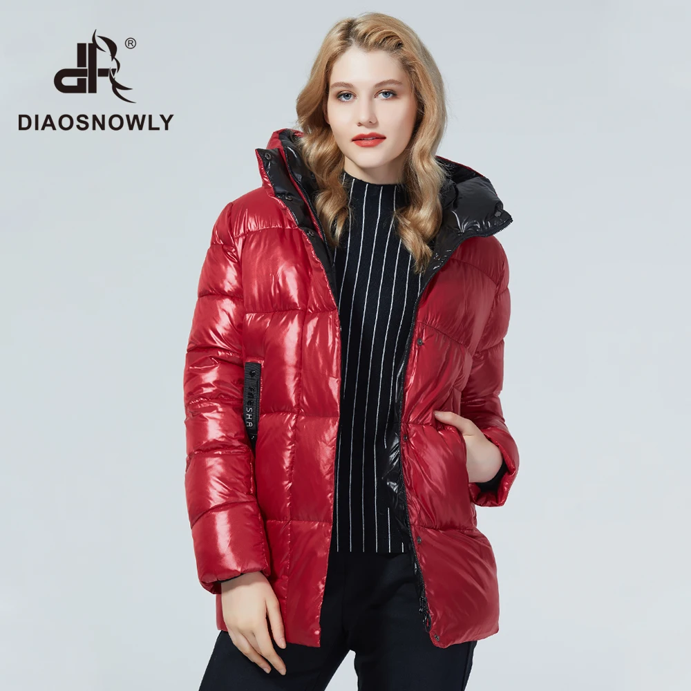 DIAOSNOWLY 2020 Зимняя Женская Куртка Пуховики Женские Зимние Одежды Для Женщин Средней
