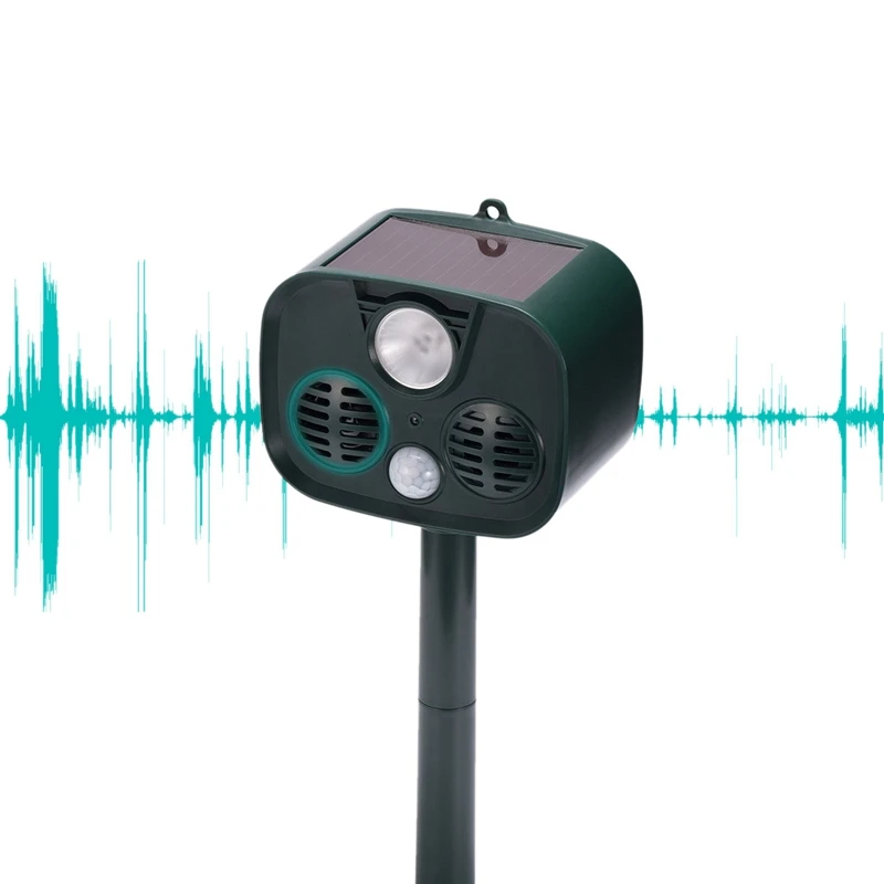 Solar Bird Repeller Ultrasonic Repeller Animal Blaster Garden Cat Dog Pest Animal Repeller PIR Scarer Deterrent