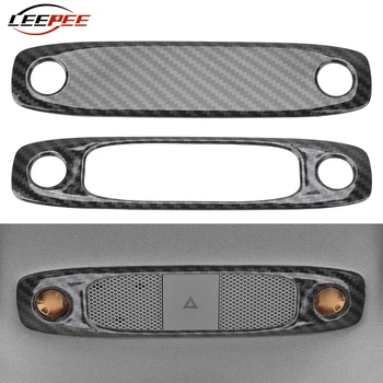 

LEEPEE Reading Light Cover Imitate Carbon Fiber For Tesla Model 3 Model Y 2017-2020 Car Interior Decoration Strips Car styling