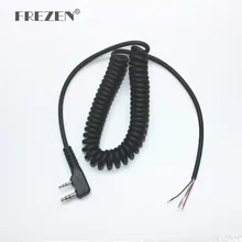 DIY 4 провода микрофонный кабель K вилка 2 булавки для kenwood wouxun вaofeng рuxing linton tyt quansheng рация