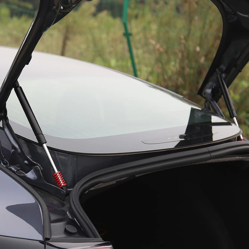 Жеребенок сжигание 2 шт. задний багажник багажника подъемные стойки для Tesla модель 3 загрузки газа пружинный Шок Поддержка гидравлический стержень