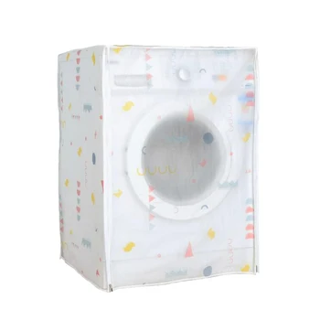 

Automatic Washing Machine Cover Premium PEVA Washing Machine Case Waterproof Anti-Dust Washing Machine Protector For Home (60x55