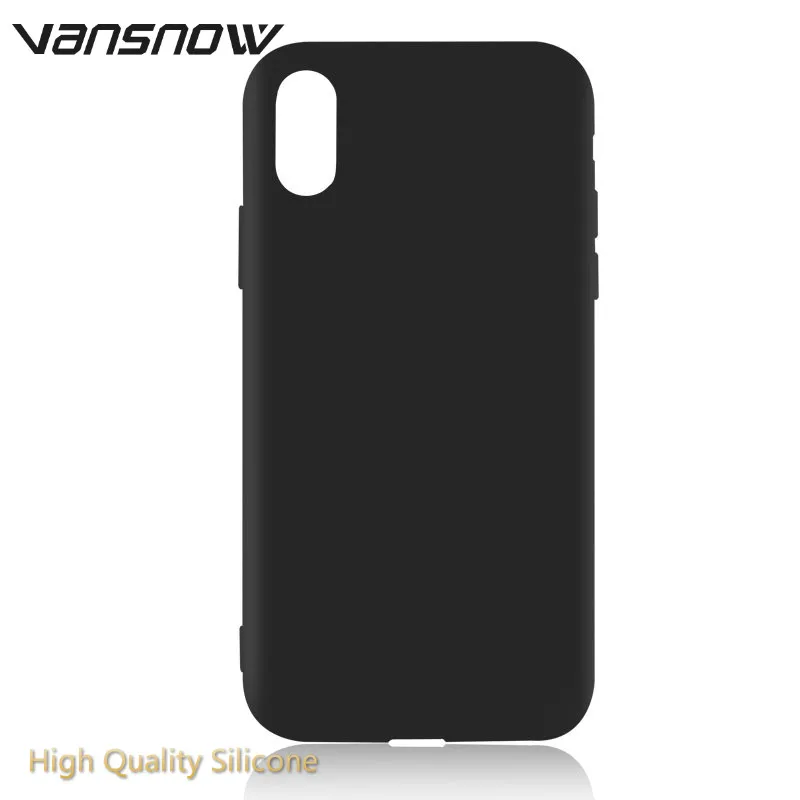 

Vansnow High Quality Silicone Phone Cases For IPhone XS Max XR Back Cover Soft Matte TPU Phone Case For IPhone 7 8 6 6S Plus X