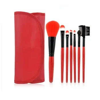 

7 Pcs Professional Makeup Brushes Set Toiletry Kit Cosmetic Foundation Brushes Make Up Kit Tools with Case B88