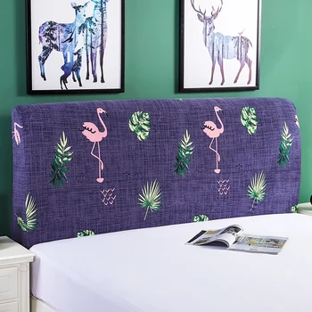 

Nordic Bedside Cover Flowers Patterns Full Enclosed Elastic Dust-proof Bed Head Cover/ Protective Cover