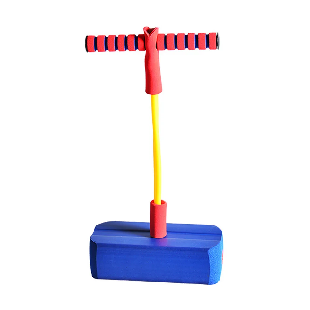 Синий Прочный фитнес-пенопласт детский подарок спортивная игрушка Pogo Jumper безопасный Забавный писк Интерактивная тренировка на открытом воздухе - Цвет: Синий
