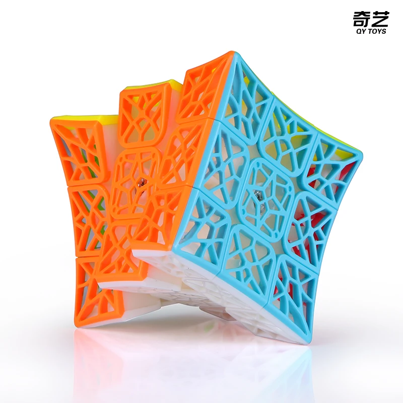 Stickerless Cubo Magico QiYi ДНК самолет вогнутых 3X3 Волшебные Скорость Профессиональный Кубик Рубика от головоломка, куб, игрушки для детей