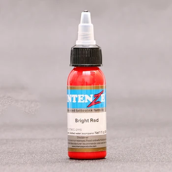 

Permanent Eyebrow Makeup Microblading Pigment All Purpose Black Tattoo Ink Body Tattoo Paint Tattoo Color - Bright Red