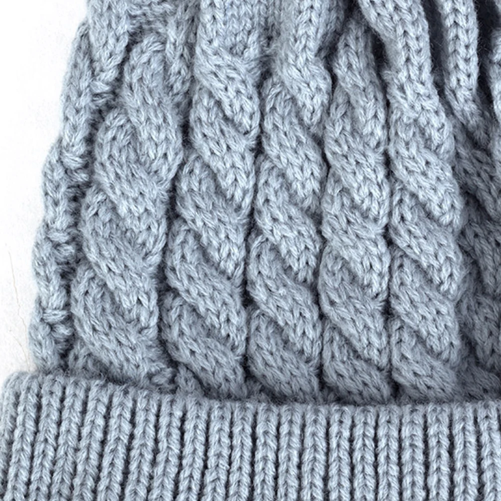 2pcs Daily Warm Striped Baby Kids Cute Neckerchief Woolen Yarn Knitted Hat Scarf Set Outfit Gift Autumn Winter Unisex Soft