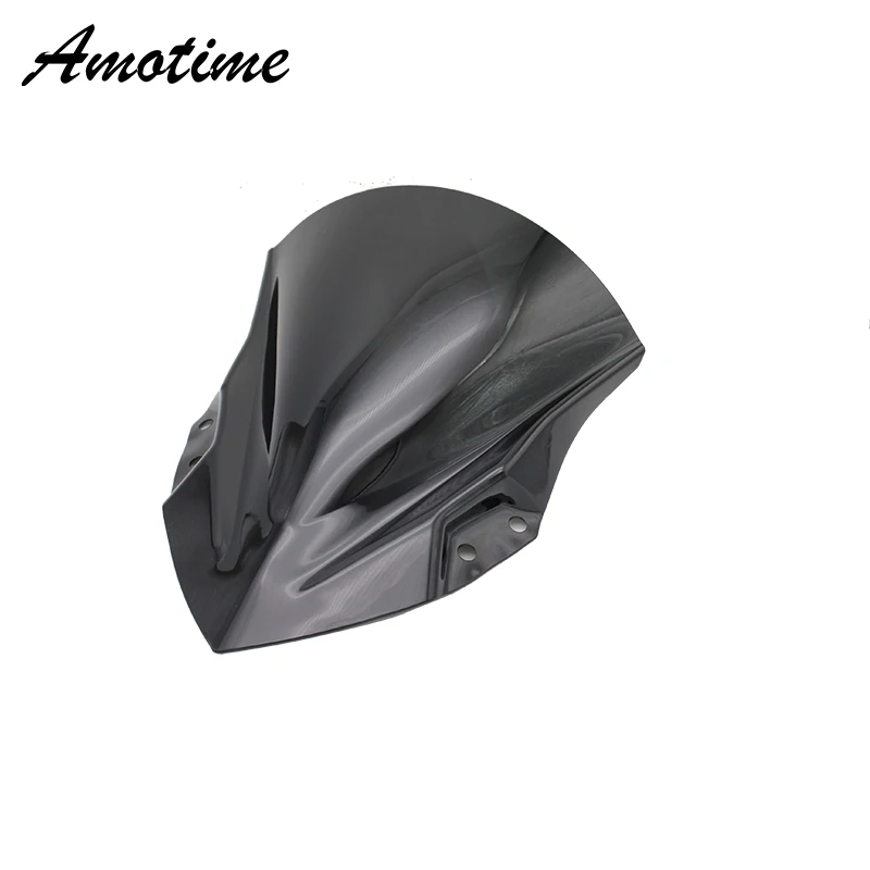 Ninja400 мотоциклетные высококачественные пластиковые дефлекторы для ветрового стекла- Kawasaki Ninja 400 - Цвет: Черный