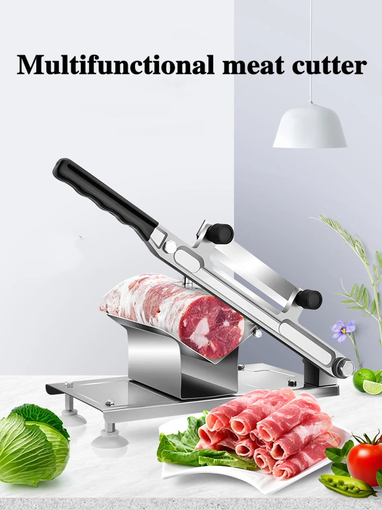 

SUSWEETLIFE New Mutton slicing machine cutting mutton coiler household cutting beef fat beef commercial slicer meat cutter