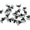 50pcs horreur noir araignée hantée maison araignée web barre fête décoration fournitures simulation délicat jouet halloween décoration @ 3 ► Photo 2/6