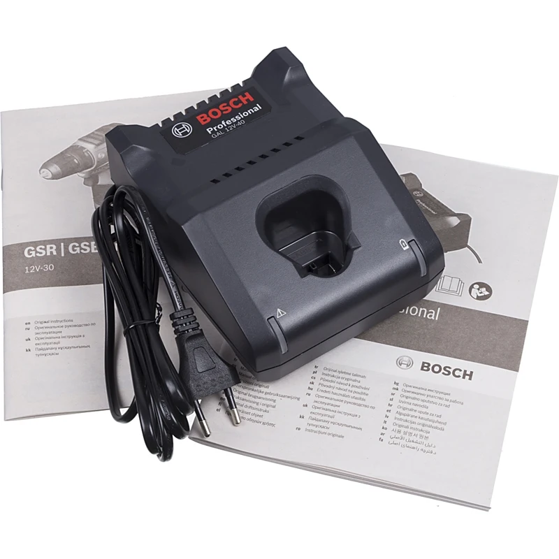 Дрель шуруповерт BOSCH GSR 12V 30 2Ач с двумя аккумуляторами (06019g9020)|Электрические