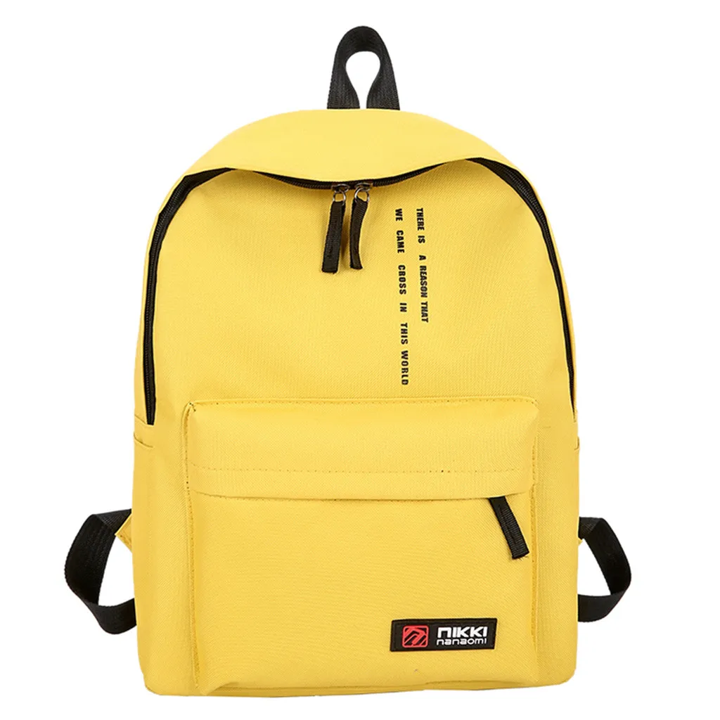 

Letter Printed Canvas Backpack Men And Women Bags 2019 Large Capacity Leisure Oxford Cloth Out Of Shopping Travel Bag Backpacks