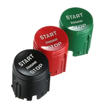 

3 Color Car Engine Start Stop Button Switch Push Button Cover Trim Cap For Land Rover Range Rover Freelander Discovery ABS