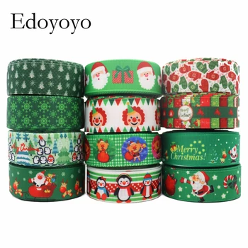 

5 Yards 7/8' 22MM Christmas Day Printed Grosgrain Ribbons For Hair Bows DIY Handmade Materials Y2020091201