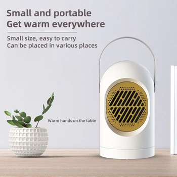 

Mini Home Desktop Small Quick Hot Air Heater Touch Switch Home Office Small Radiator Heater Mini Fan Heater Desktop