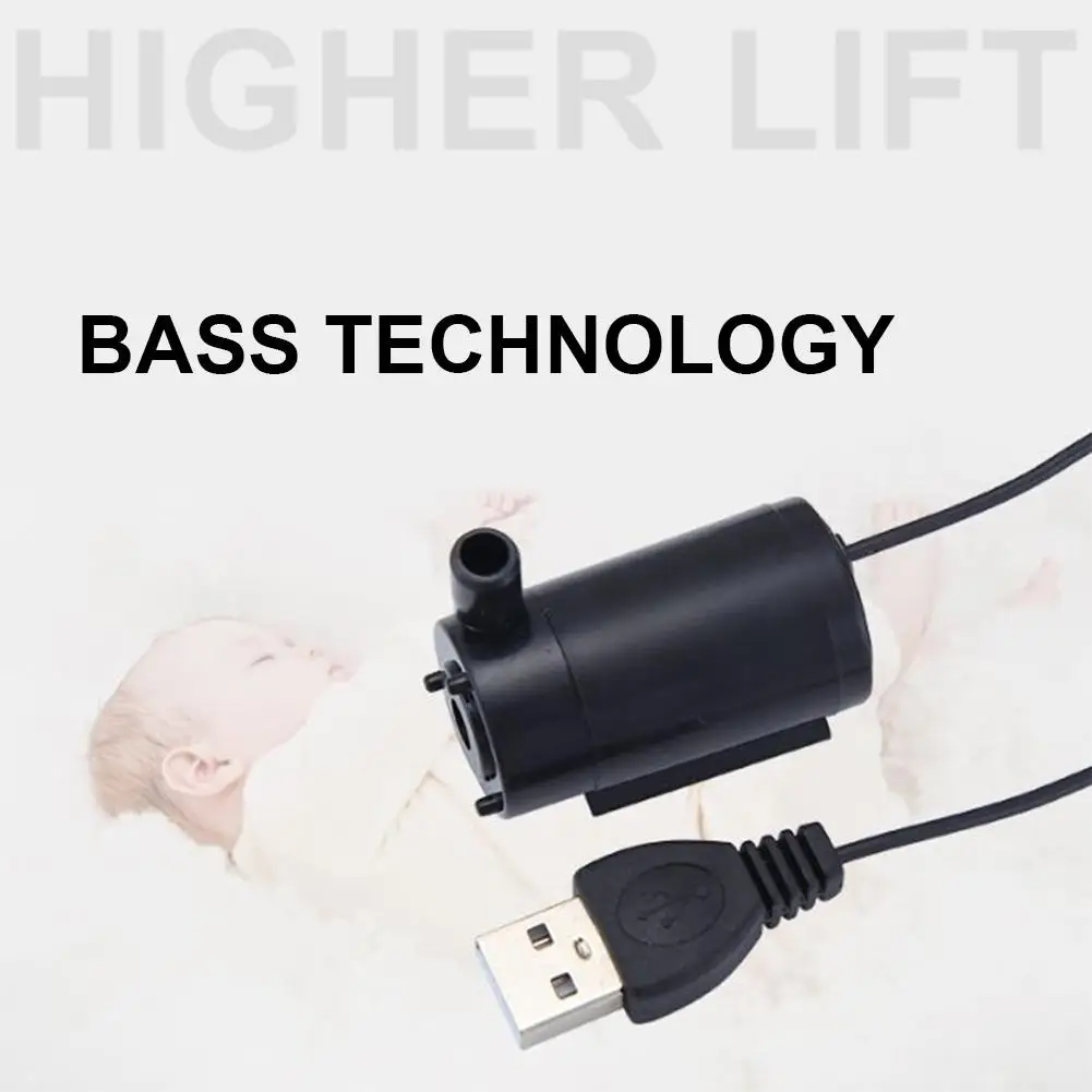 USB кабель длиной 1 м бесшумный маленький водяной насос постоянного тока погружной
