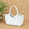 100% Natural Cowhide Weave Handbags Fashion Small Manual Hand Made Ladies Woven Handbag Exquisite Tote Dating Shopping Bags 3