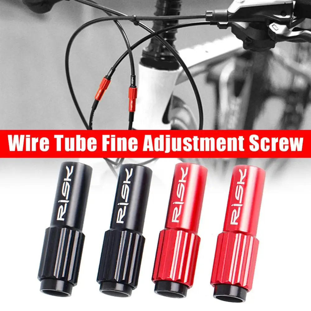 

2pcs Bicycle Cable Adjuster Screw MTB Road Bike Derailleur Regolatore Shift Cable Cap Connector Line Fine Bolts
