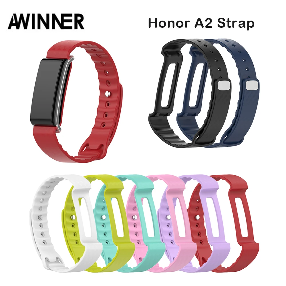 

AWINNER For Honor Band A2 Wrist Strap Silicone For Huawei Honor Band A2 Bracelet Colorful Woven Straps For Band A2 Replacement