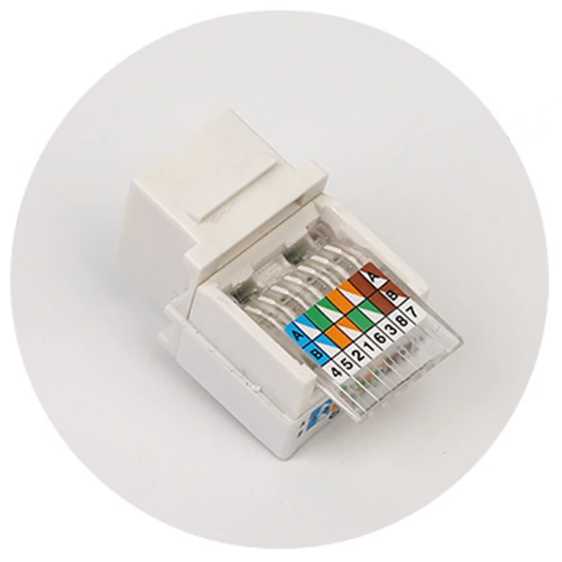 10 шт. CAT5E UTP сетевой модуль RJ45 разъем информационный компьютерная Розетка Кабель