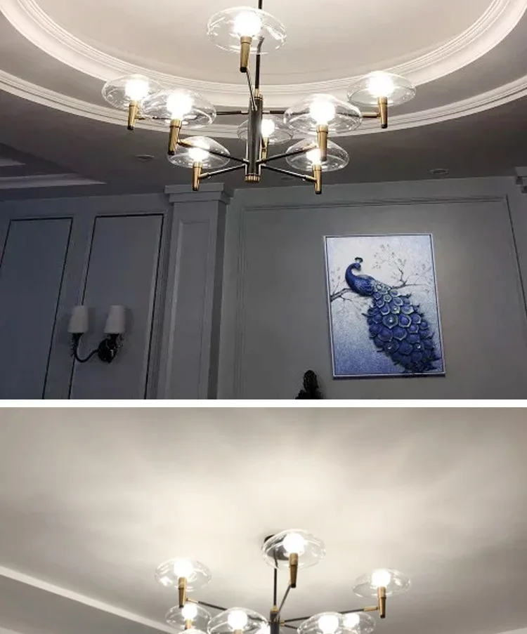 Modern Living room/Bedroom/Minimalist/Restaurant Pendant Light Nordic Clothing Decoration Glass Ball Pendant Lamp