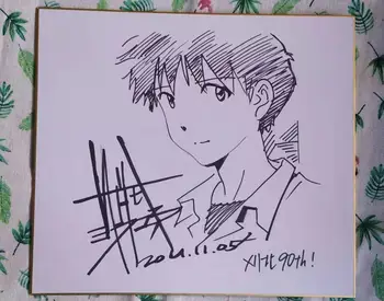 

hand drawn Sadamoto Yoshiyuki Shikishi Art Board272*242mm J-POP 122019E