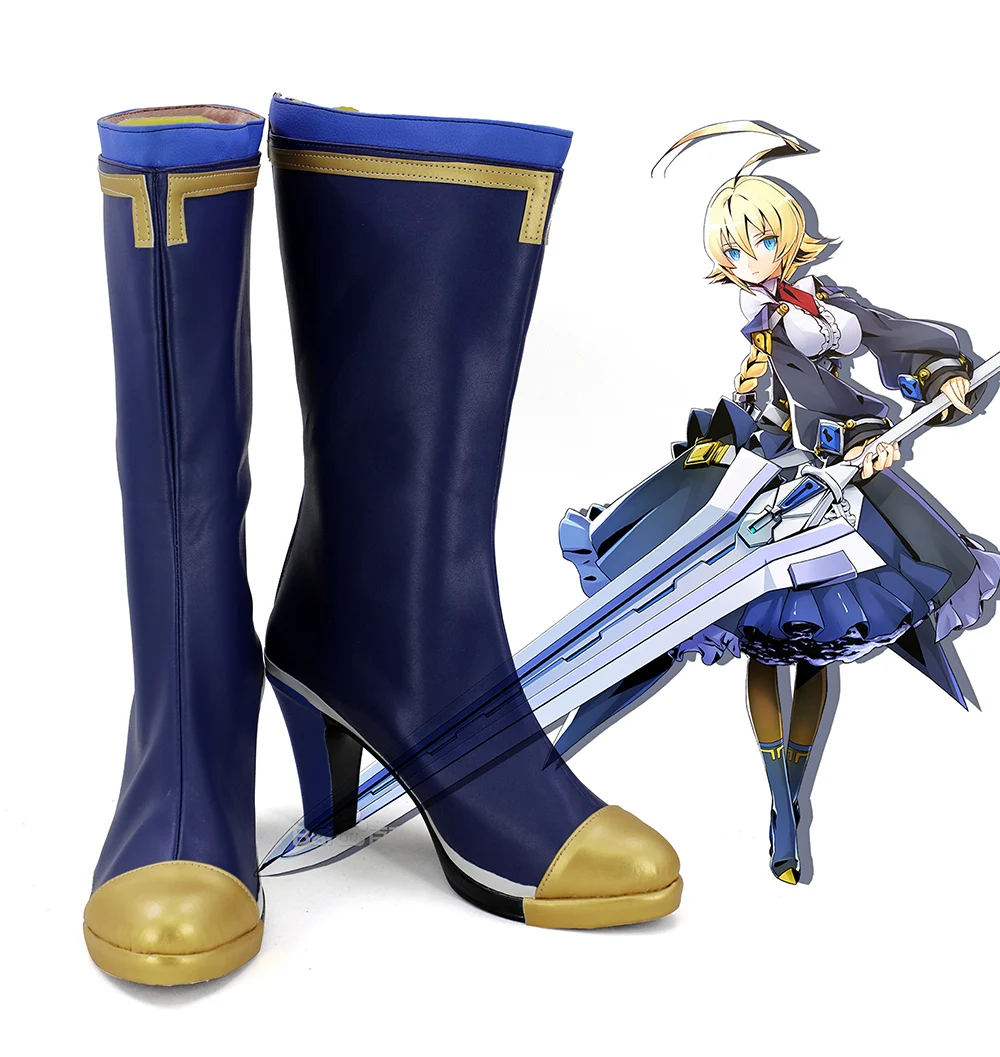 

BLAZBLUE ES EMBRYO STORAGE Cosplay Boots Blue Shoes Custom Made