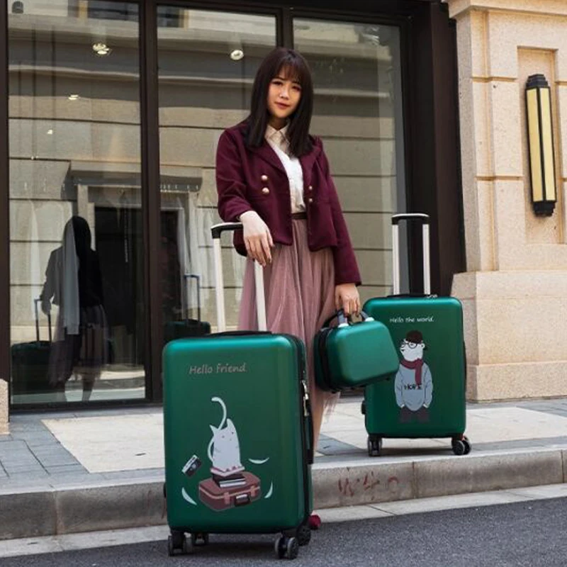 22/24 Pouces Valise À Roulettes Bagage Durable À Grande - Temu France