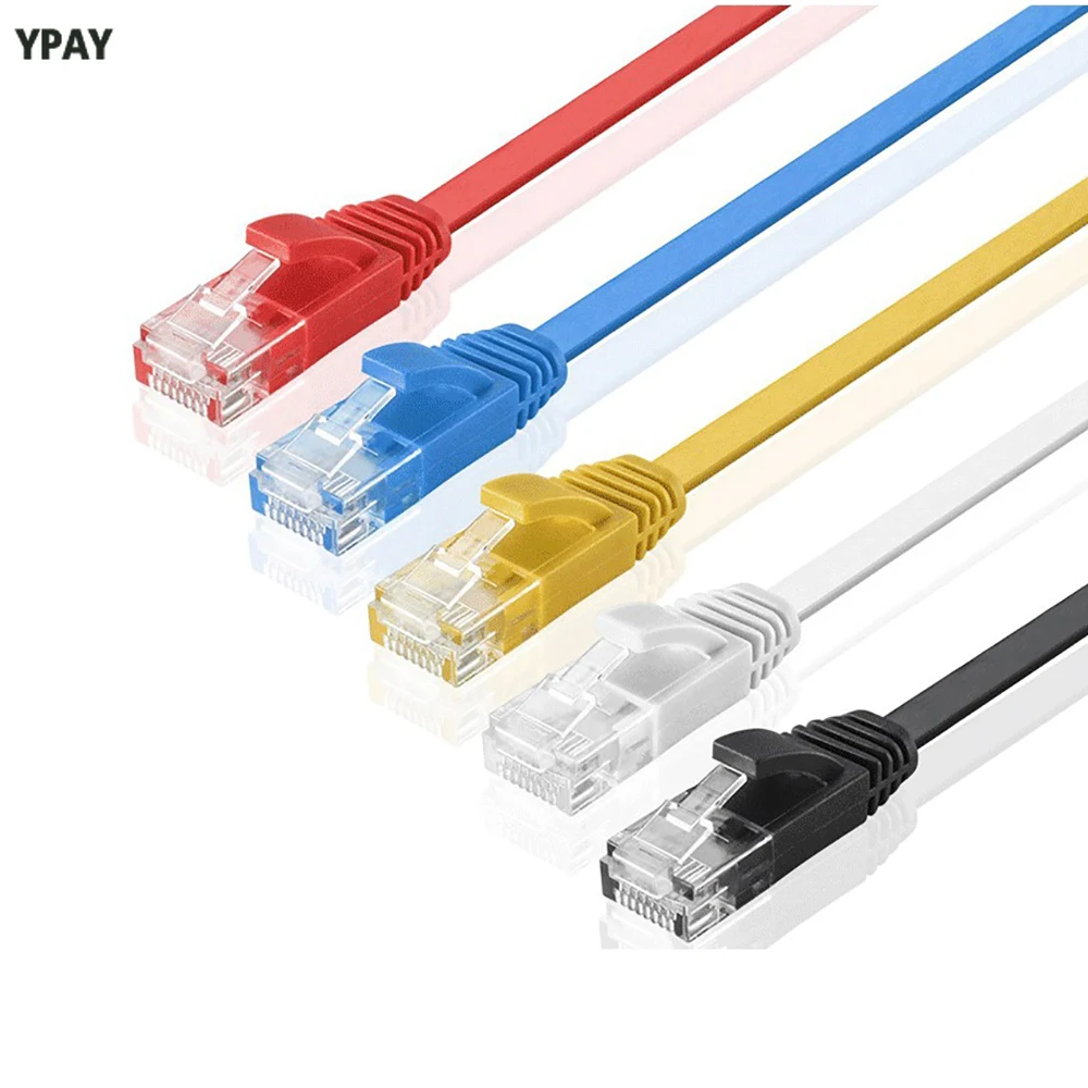 

CAT6 Ethernet Network LAN Cable PC RJ45 Port Computer Cord Pure Copper Ultra-thin Flat For PS4 XBOX Laptop Router