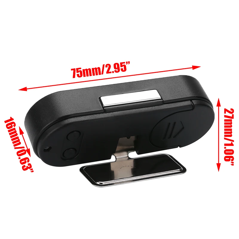 Auto Styling 1PC 12V LCD Car Electronic Time Clock Thermometer With Battery LED Backlight Function High Qualiity Digital Display