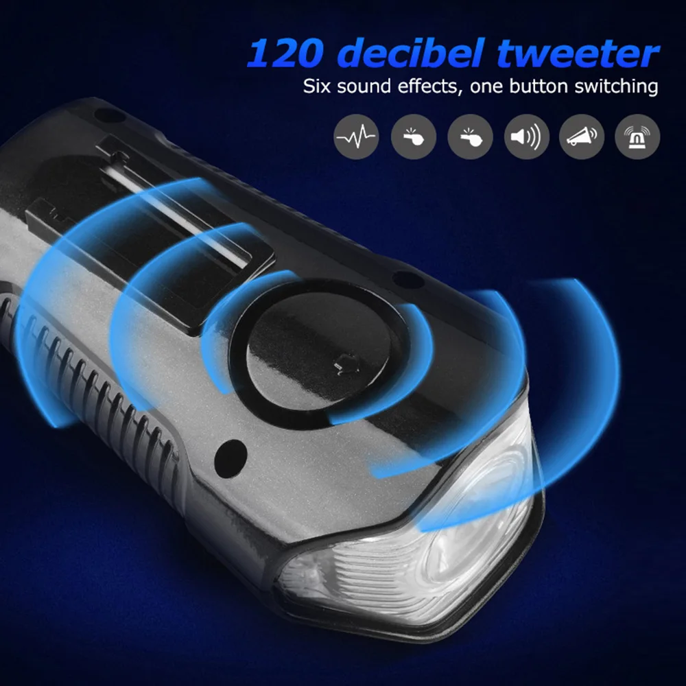 Bike Bicycle Light USB Rechargeable Bicycle Front Light Lamp Bicycle Headlight Cycling LED Flashlight Lantern for Bike Safety