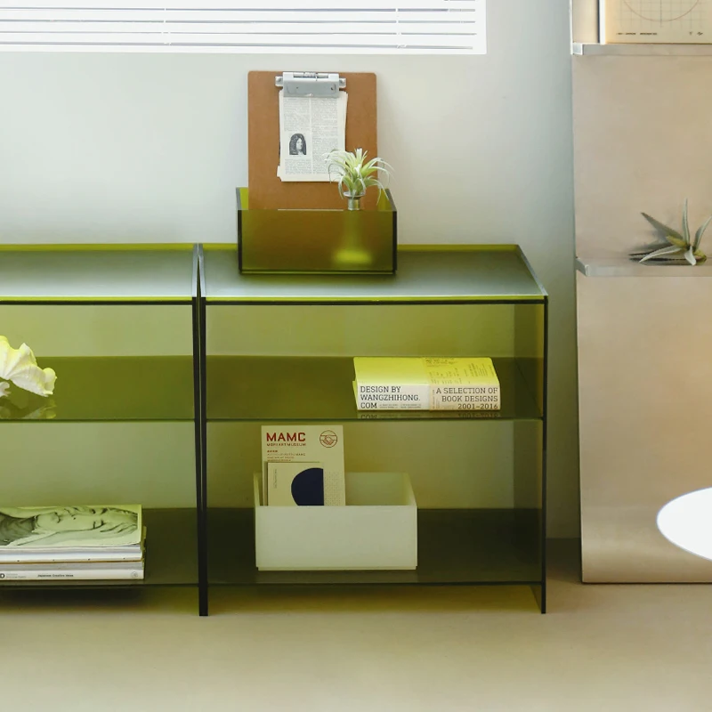 

GY Simple Ins Double-Layer Shelf European Entry Lux Bookcase Bookshelf Studio Display Cabinet Showcase