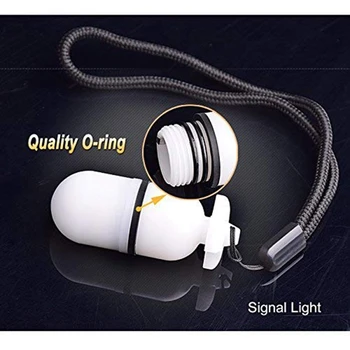 

Hot HG-Underwater Strobe Signal Light Scuba Night Dive Marker LED Yellow Flashy Safety Lamp Firefly Diving Beacon Beam 200M Unde