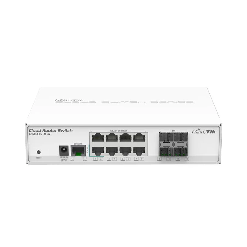 Маршрутизатор Mikrotik переключатель CRS112-8G-4S-IN 8 Gigabit Порты RouterOS 4xsfp посты