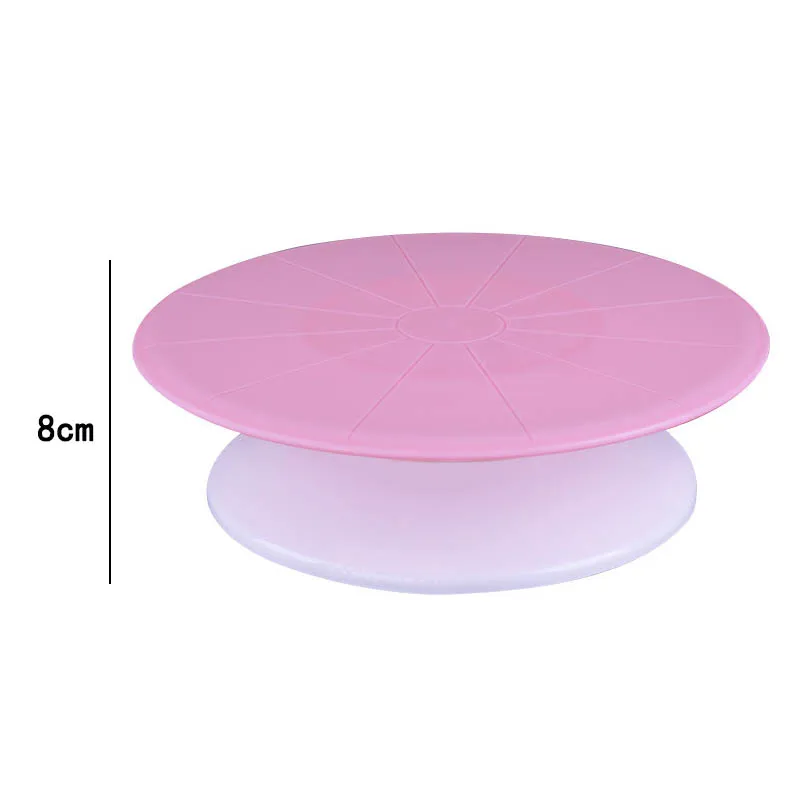  29CM Cake Turntable Removable Foldable Rotate Cake Stand Non-slip Cake Rotating Table Cake Decorati