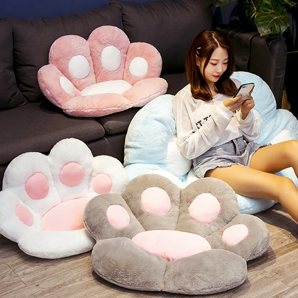 

Kawaii Room Decor Bubble Cat Paw Plush Toy Stuffed Animals Cute Cushion Pillow Plushie Kids Toys Soft Christmas Birthday Gift