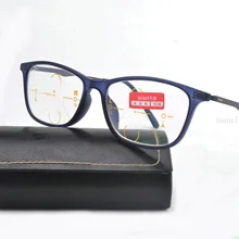 MINCL классические очки с ободковой оправой модные квадратные очки металлическая оправа прогрессивные многофокусные очки для чтения с коробкой NX