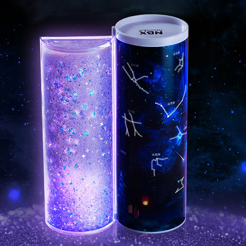 NBX newmebox светящийся зыбучий песок чехол для карандашей s Can shine школьный чехол для карандашей s супер классный чехол для карандашей студентам мечты использовать пенал
