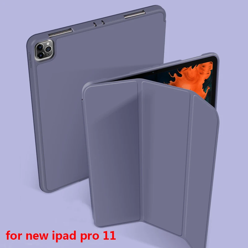 

For New 2020 IPad Pro 11 Inch Case Smart Auto Wake Up Tri-fold Soft Bracket Cover for IPad 2020 Pro 11" 2nd Model A2228 A2231