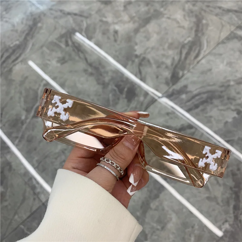 Rektangulära retro solglasögon vintage design mode unisex_voghion.com